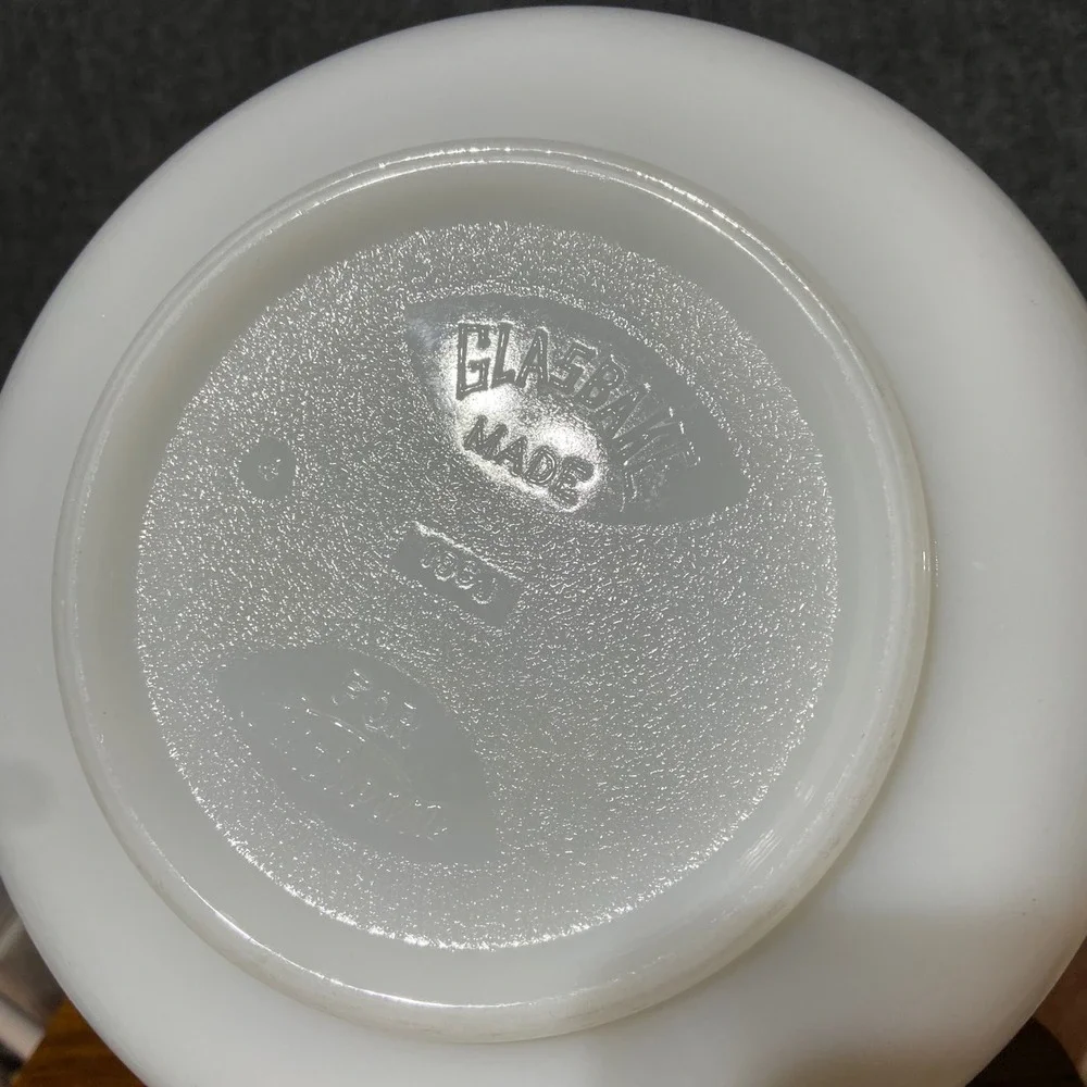 Glasbake for Sunbeam White Milk Glass Mixing Bowl‎ 19CJ Replacement MCM Vintage